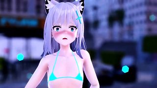 Hentai chick enjoys anal sex at the gym