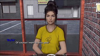 My stepsister in our dorm room