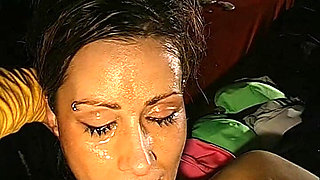 18 Year Olds Lick Pussy and Swap Cum in Vintage Bukkake Gangbang Ggg Jt