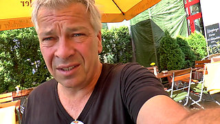 Big boobs brunette gets fucked hard in the car from her fucker