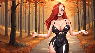 Happy Halloween by Stepsister Jessica from Who Framed Roger Rabbit! Perfect Big Boobs Bouncing