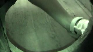 Hidden Russian pissing toilet cam catches women in action