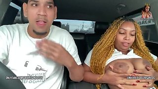 Big Ass Latina Gets Creampied by Horny Taxi Driver in Public - Delirisantos