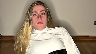 Skinny Blonde Femboy Riding Cock