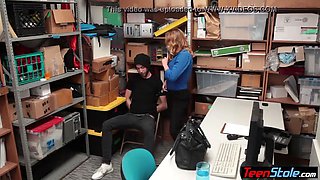 Cock addict busty MILF LP officer fucked by a thief