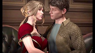 Gloved and masked fun in animated hentai adventure