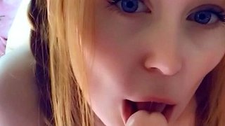 Amateur blonde teen girlfriend toyed and facialized