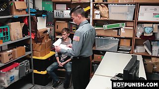 BoyPunish.com - Twink security officer's raw, hard fuck with an inked suspect's tight, willing ass