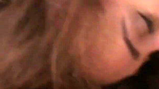 Sexy blonde chases her friend with tongue strokes