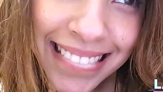 Brazilian Babe's Orgasm in Hotel Bathroom Solo JOI Video