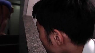 Group sex hardcore double blowjob swallowing cum