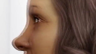 Mature Milf bathroom gloryhole blowjob