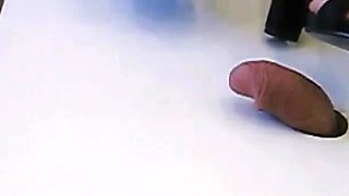 Cock Trampling Barefoot and High Heels