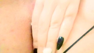 My Horny Wife Oiling Her Ass in the Gym Locker Room.