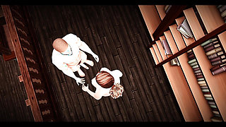 The Blissful Simmers_sims Evelyn and Eros Get Down and Dirty in the Library