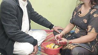 Hot Desi Bhabhi Fucked Hard by Devar in Orange Play - Rough Sex & Dirty Talk