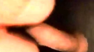 Hairy Girl Fucks Her Monster Dildo