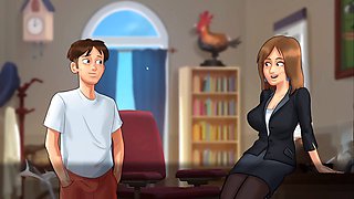 French tutor Vivienne Bissette gets railed in Summertime Saga gameplay