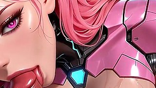 Cyberpunk Temptress: Neon Circuit Ecstasy