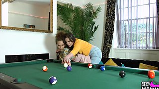 April Feelix and Sasha Fire in steamy lesbian action