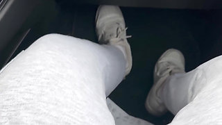 Playing with My Big Pussylips in the Car