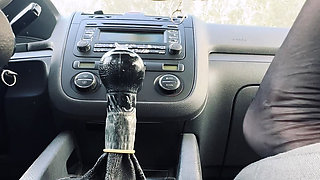 I Put the Gear Lever of a Friend's Car in My Pussy Like a Whore