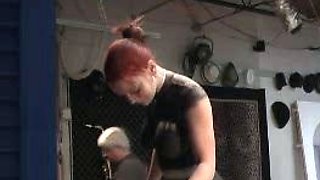 Busty Amateur Redhead Emo Babe Fucking POV
