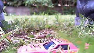 Awesome Crushing Video Watches My Feet Smash a Small Toy Car