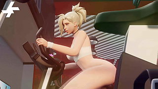 Mercy Bicycle Dildo Ride (Animation With Sound)