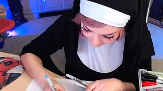 Great Big Boobs On Masturbating Redhead