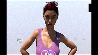 Teen explores self-pleasure in a visual novel adventure