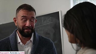 Sexy Asian student Lulu Chu seduces professor after graduation