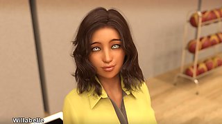 Anime sexy, blonde cosplay, 3some