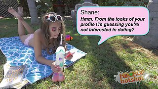 Shane Blair's first date ends with a throaty cumshot on her pretty face