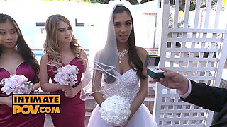 Wedding Night Foursome POV - Gianna Dior, Kristen Scott & Jade Kush Hardcore Fuck