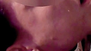 White Leggings Sloppy Dildo Deepthroat with a Lot of Saliva