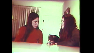 Nasty vintage threesome for a big cock