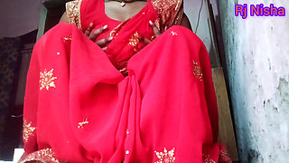 Desi Aunty Rj Nisha Big Pussy Masturbate by Three Fingers and Handjob