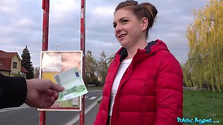 Mila Fox's Naughty Outdoor Tryst for Cash