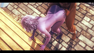 My Hero Academia Hentai - Mina Ashido Handjob and Fucked with Creampie in a Park by Usagiyama Futanari - Manga Anime Asian Japan