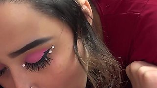 Buxom Indigo Entertains Herself with a Dick