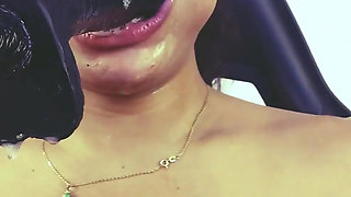 Obeying my master's orders by smoking and sucking cock