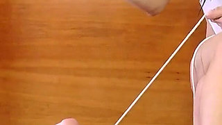 Caning and Beating His Bull Balls