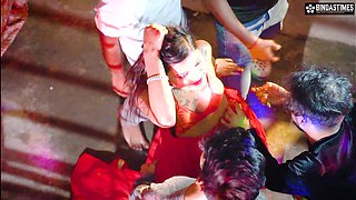 Desi Bihari Chapri Live Nude Dance Show with Hot Girl Pratibha and All Boys