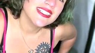 Blonde emo amateur solo masturbation