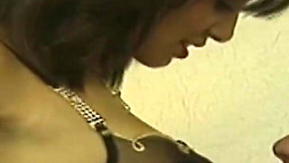 Amazing milf fucking with her boy on his bed