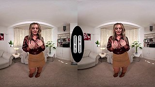 Amy Green Secretary With Stockings & Ankle Boots Rewards You With Unexpected Surprise Tease Treat
