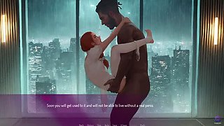 Busty Indian MILF Mila Ai Rides Boss's Big Black Cock - 3D Hentai Anal & Creampie Sex