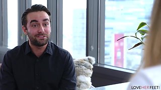 Foot Sex In My Corner Office - Brooklyn Chase & Logan Pierce