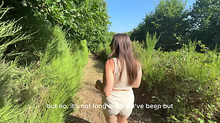 Sloppy Deepthroats, Blowjob and Ball Licking in the Forest - Luna Doll